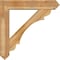 Ekena Millwork Olympic Arts and Crafts Rough Sawn Bracket w/ Offset Brace, Western Red Cedar, 8"W x 40"D x 40"H BKT0806X40X40OLY03RWR - alternate 4